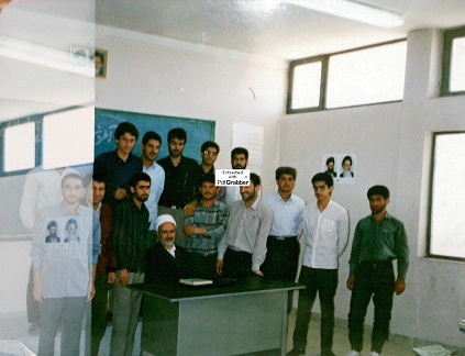 کلاس درس اخلاق اسلامی حاج آقا انصاری دانشجویان قزوین